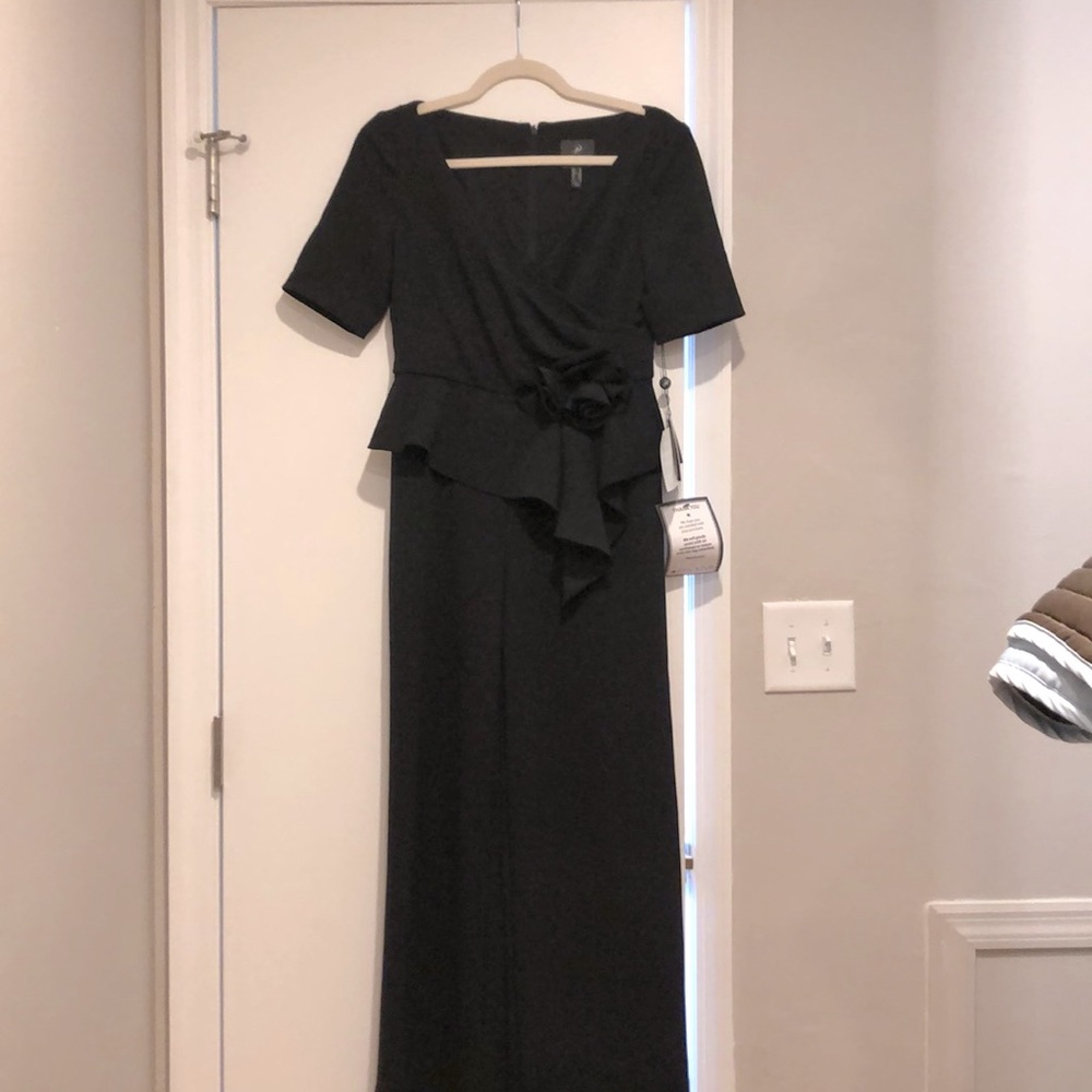 Adrianna Papell black crepe jumpsuit